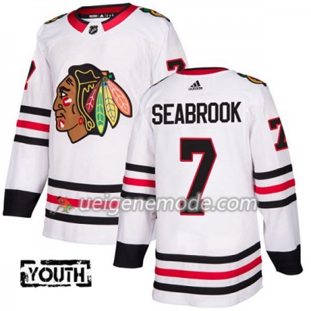 Kinder Eishockey Chicago Blackhawks Trikot Brent Seabrook 7 Adidas 2017-2018 Weiß Authentic